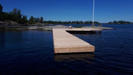 8ft x 40ft Floating Pontoon Dock in Honey Harbour.jpg